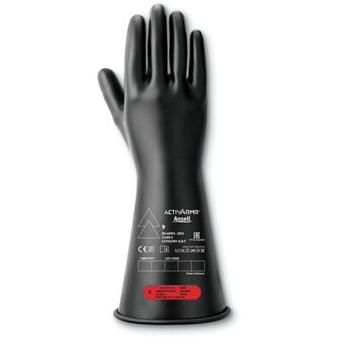Ansell Elektroizolační rukavice Černá REACH Compliant Latex Latex Ne Ne 12 RIG014B