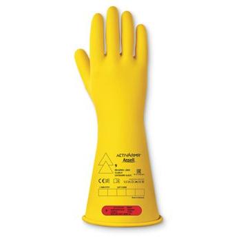 Ansell Elektroizolační rukavice Žlutá Class 1 in accordance with EN 61482-1-2, REACH Compliant Latex 3 1 2 Latex Ne Ne