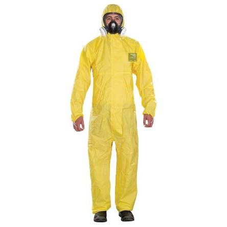 Ansell Ochranná kukla YY23T-00132-02, Žlutá, Polyetylen, Polypropylen, množství v balení: 45 V balení Odolné vůči