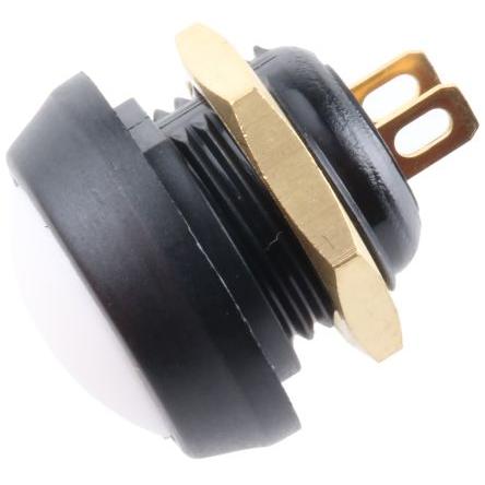 ITW Switches Miniaturní tlačítkový spínač, řada: 59 IP67 SPST Panel Okamžité 13.6 mm 400mA, barva LED: Čirá 125 V 125 V