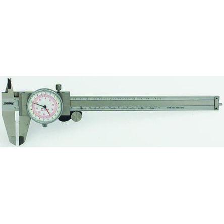 Kalibr 150 mm Kruhová stupnice, přesnost: ±0.02 mm, rozlišení: 0.02 mm, Metrické, Imperiální, typ displeje: Analogové RS