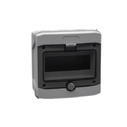 Fibox Univerzální skříň, řada: MCE65 6M IP65 barva Stříbrošedá IK08 barva Průhledné Polykarbonát 120 mm 201 mm 165 mm