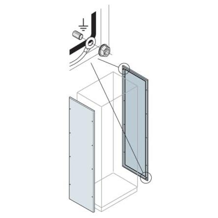 ABB AM2 Světle šedá Ocel Slepý 1.8 m 394mm 1.8 m Skříně - modulární (horizontální spojení)