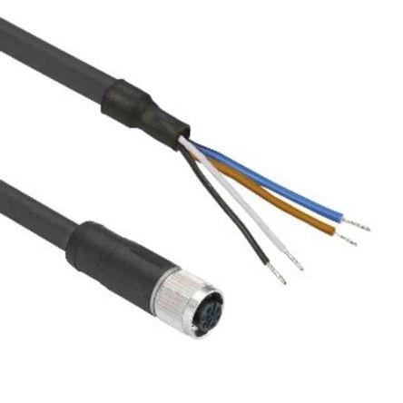 Kabel ovladače snímače, A: Vnitřní, A: Rovný 4, B: Bez koncovky, B: Vnitřní, 250V dc, 300 V dc 4, IP67, řada: General