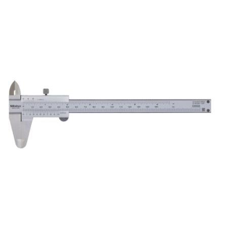 Kalibr 150 mm 530-104 Pomocná stupnice, rozlišení: 0.5 mm, Metrické, typ displeje: Analogové Mitutoyo