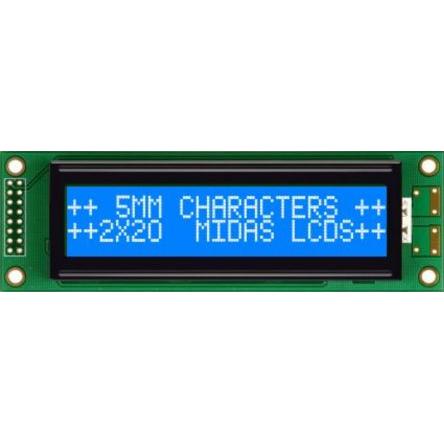 Alfanumerický displej LCD MC22005A6WK-BNMLW-V2, řada: MC22005A6WK-BNMLW-V2 Alfanumerické podsvícení LED Bílá Paralelní