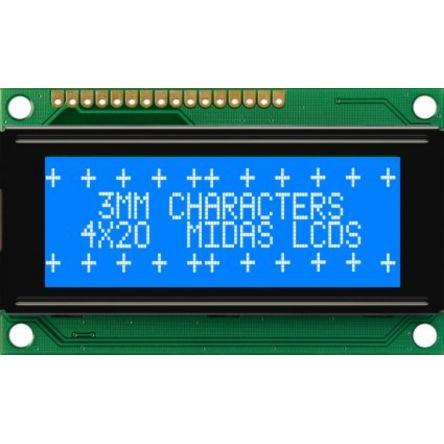 Alfanumerický displej LCD MC42004A6WK-BNMLW-V2, řada: MC42004A6WK-BNMLW-V2 Alfanumerické podsvícení LED Bílá Paralelní