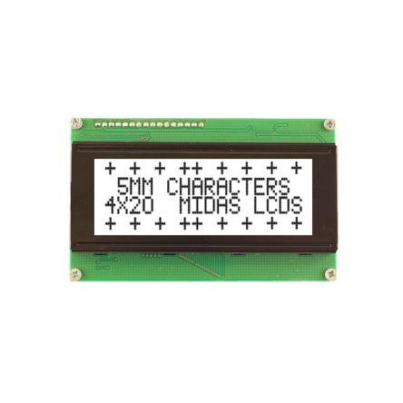 Alfanumerický displej LCD MC42005A6W-FPTLWS-V2 Alfanumerické podsvícení LED Paralelní Midas 4 x 20