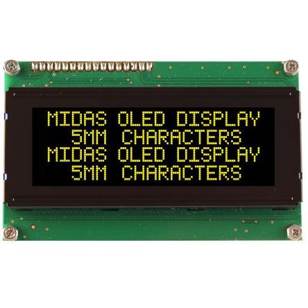 Displej OLED Žlutá COB Midas Paralelní