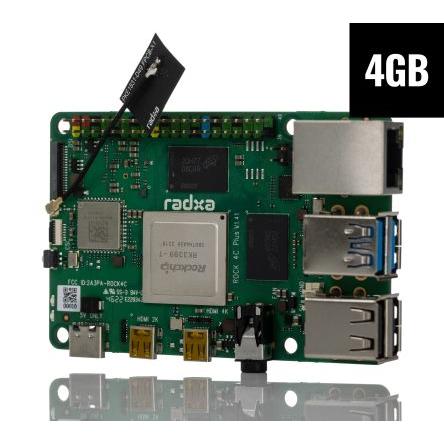 Okdo Jednodeskový počítač ROCK 4 model C + 4GB