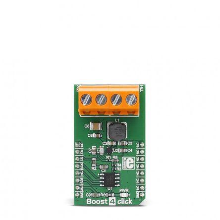 Vývojová sada pro řízení napájení Boost 4 Click Zvyšovací měnič MikroElektronika TPS61230A, pro použití s: Produkty