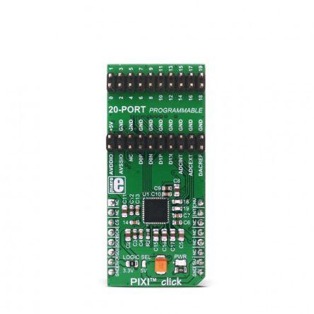 Vývojový nástroj pro převod signálu MIKROE-2817 ADC/DAC for MAX11300, pro použití s: Automatické regulátory otáček