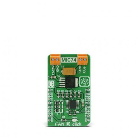 Vývojový nástroj pro motory a robotiku Fan 3 Click Regulátor ventilátoru MikroElektronika MIC74-2, MIC29152, pro použití