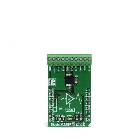 Vývojová deska MIKROE-2859 GainAMP 2 Click MCP6S26 Zesilovač s programovatelným ziskem MikroElektronika, klasifikace: