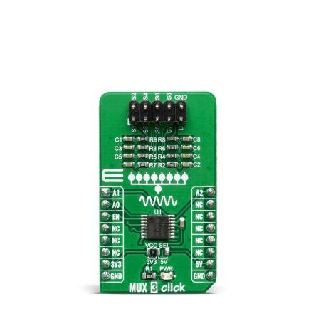 Vývojová deska MIKROE-3916 MUX 3 Click TMUX1208 Přepínače a multiplexor MikroElektronika, klasifikace: Přídavná deska