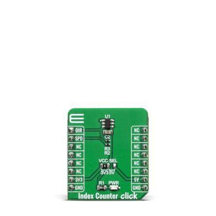 Hallův snímač, klasifikace: Deska mikroBus Click for TLE4966K Indexový čítač Click MIKROE-4005 MikroElektronika