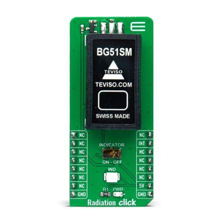Snímač prostředí, klasifikace: Deska mikroBus Click for BG51 Radiační Click MIKROE-4036 MikroElektronika