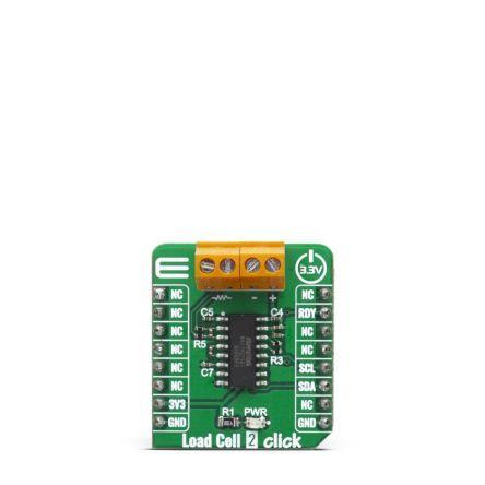 klasifikace: Deska mikroBus Click for NAU7802 Snímač zatížení 2 Click MIKROE-4047 MikroElektronika