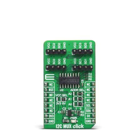 Komunikační a bezdrátový vývojový nástroj pro Přepínače a multiplexor TCA9546A I2C MUX Click MikroElektronika,