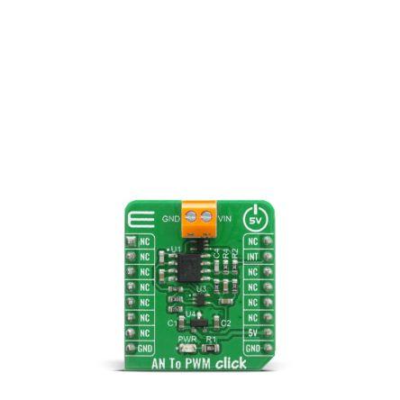 MIKROE-4060 AN na PWM for OPA2365, TLV3201 - 40-ns, pro použití s: MĚNIČ REKLAMY, kontrola MikroElektronika