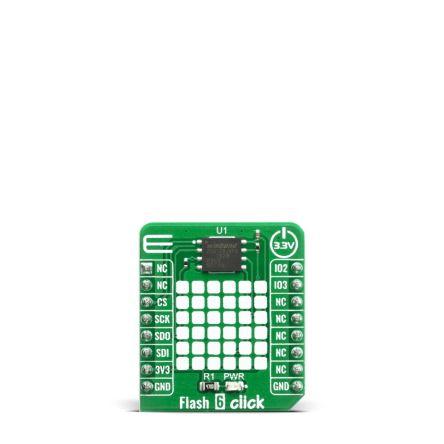 MikroElektronika Vývojová sada pro paměti MIKROE-4067, Flash 6 Click, klasifikace: Paměťová deska Flash, doporučené