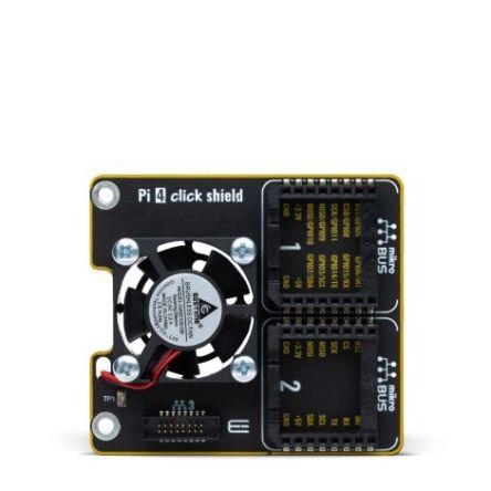 MikroElektronika Naklikávací stínění pro sadu Raspberry Pi MIKROE-4122, Raspberry Pi 4 model B., ARM, Štít Pi 4 Click,
