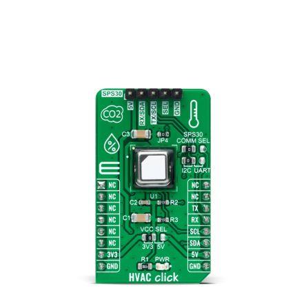Snímač oxidu uhličitého, klasifikace: Deska mikroBus Click for SCD41 HVAC Click MIKROE-4290 MikroElektronika