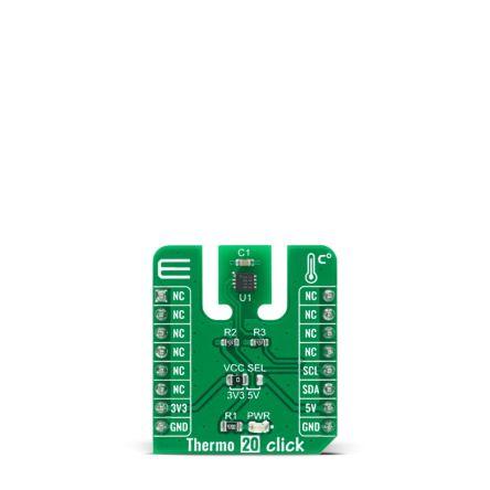 Snímač teploty a vlhkosti, klasifikace: Deska mikroBus Click for TSYS03 Thermo 20 Click MIKROE-4316 MikroElektronika