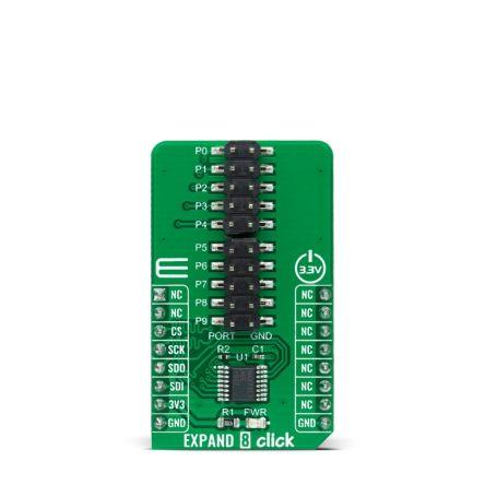 Komunikační a bezdrátový vývojový nástroj pro I2C MAX7317 Rozšíření 7 Click MikroElektronika, klasifikace: Přídavná