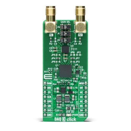 Vývojová sada pro analogové obvody MIKROE-4486 DAQ 3 Click ADAQ4003 Sběr dat, pro použití s: Automatické testovací