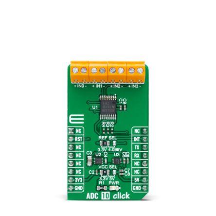 MIKROE-4488 ADC, pro použití s: Termistory, termočlánek MikroElektronika
