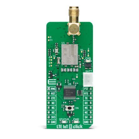 Komunikační a bezdrátový vývojový nástroj pro Připojení LTE a NB-IoT SKY66430-11 NB-IoT, LTE-M LTE IoT 8 Click
