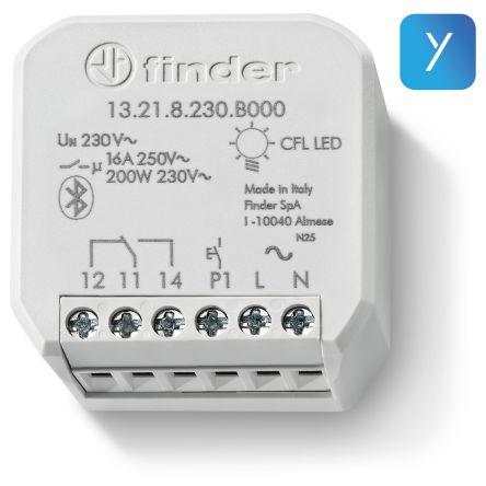 Finder Časovací relé, řada: 13 Nástěnná SPDT 1kontaktové 250V ac Multifunkční funkce Šroub 10 s
