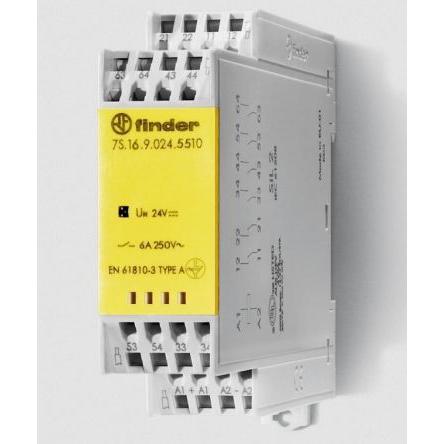 Finder Lišta DIN 24V dc 6pólový 5 NO, 1 NC