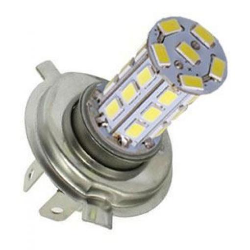 LED žárovka H4 12 V / 6 W, bílá, 27× SMD5730