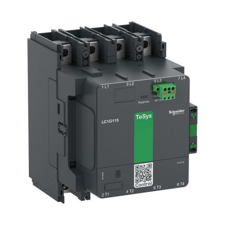 Schneider Electric 1 NO, 1 NC Stykač napětí ve vinutí 100V ac, 250 V ac 4pólový 305 A 1kV s 1 NO/1 NC kontakty 100V ac,
