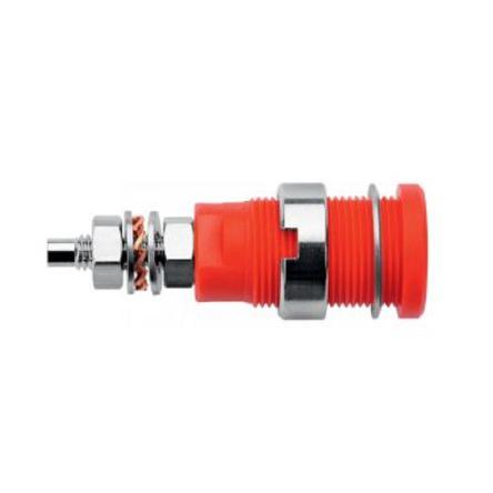 Schutzinger Zásuvka na banánky, 1kV, 32A, Zelená, Vnější Závit M4, materiál kontaktu: Niklovaný, Zlacený, délka: 32 mm,