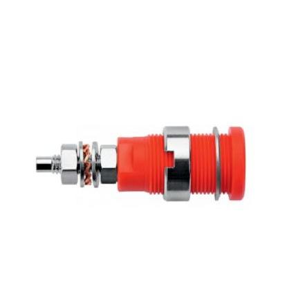 Schutzinger Zásuvka na banánky, M4, 1kV, 32A, Černá, Vnější Závit M4, materiál kontaktu: Zlacený, Niklovaný, délka: 32