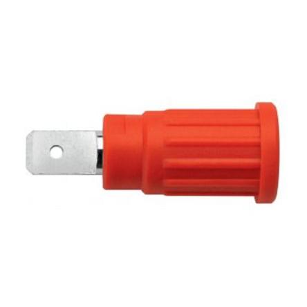 Schutzinger Zásuvka na banánky, 1kV, 32A, Hnědá, Vnější Zatlačovací, materiál kontaktu: Niklovaný, Zlacený, délka: 34.8