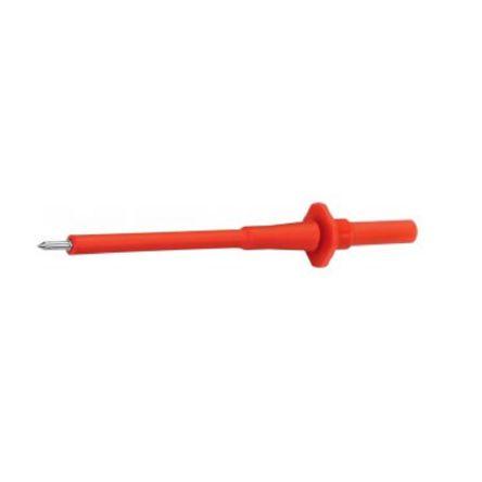 Zkušební sonda, 1kV, Červená S pružinou, 2 mm Schutzinger 4 mm 10A
