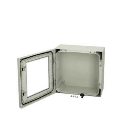 Fibox Nástěnná krabice, řada: ARCA 404021W No MP IP66 Polykarbonát Čirá, Světle šedá 400 mm Průhledné dveře 400 mm 210