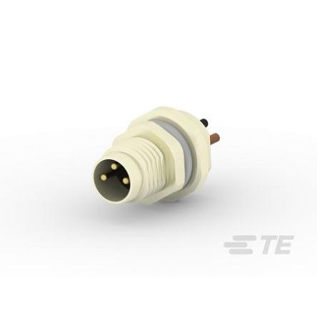 Kulatý konektor, počet kontaktů: 3, Kabel, velikost: M8 TE Connectivity, pohlaví kontaktu: Vnější, orientace těla: Rovný