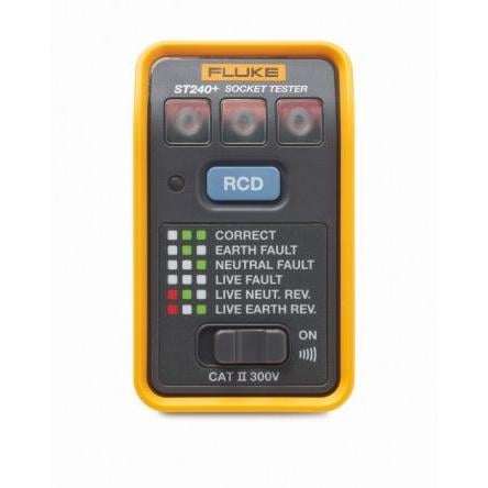 Tester síťových zásuvek Fluke 4mA 230V ac, úroveň kategorie: 300 V CAT II