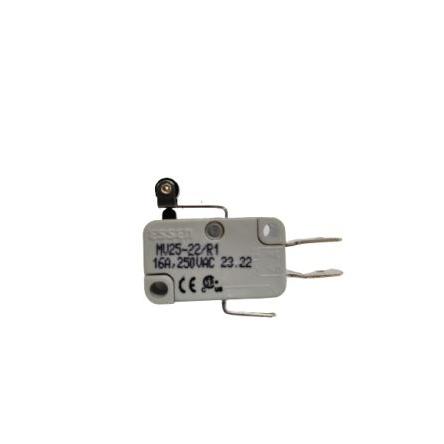 RS PRO Mikrospínač, typ ovladače: Krátká páka s válečkem SPDT, 220 V dc, 250 V ac, 16A, Rychlé připojení, IP40, 240g