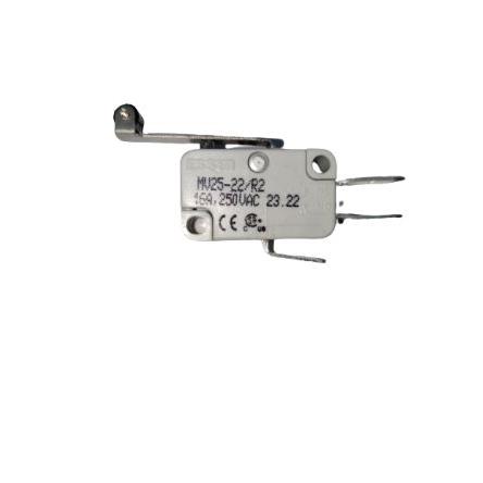 RS PRO Mikrospínač, typ ovladače: Dlouhá páka s válečkem SPDT, 220 V dc, 250 V ac, 16A, Rychlé připojení, IP40, 125g