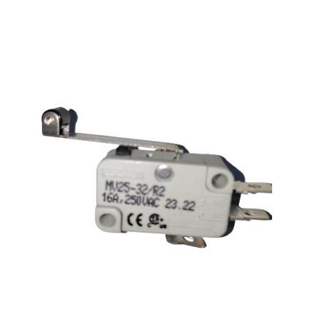 RS PRO Mikrospínač, typ ovladače: Dlouhá páka s válečkem SPDT, 220 V dc, 250 V ac, 16A, Rychlé připojení, IP40, 125g