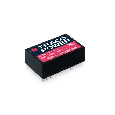 TRACOPOWER Izolovaný převodník DC-DC TEN 6WIRH, výstup: 5V dc 3 kV dc, Vin 160V dc 1.2 A, Vin 36V 6 W -40 °C 85 °C