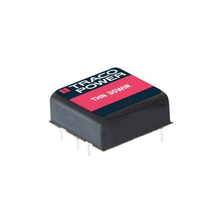 TRACOPOWER Měnič DC/DC THN 30WIR, výstup: 15V dc 2.25 kV dc, Vin 36V dc 1 A, Vin 9V 30 W -40 °C 65 °C Montáž na plošný