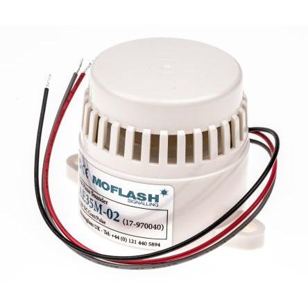 Moflash Siréna, řada: AE35M Panel Bílá 2 24V CE Certified UKCA 95 dB @ 1m IP30 DC