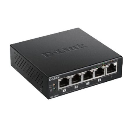 Gigabitový switch, model: 5-Port Desktop Gigabit PoE+ Switch 5portový 2000Mbps D-Link Neřízený Napájení přes síť